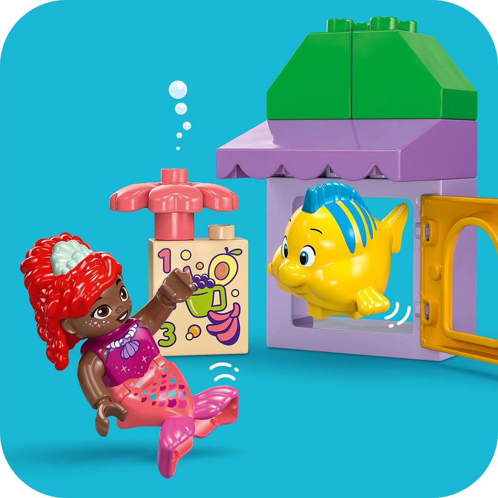 LEGO (LEGO) DUPLO Ariel and Flounder Cafe Toy, Gift, Birthday, Educational, Christmas, Boys and Girls, Ages 1.5, 2, 4, Pretend Play, Disney Toy, 10420