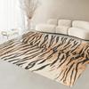 Nordic Fluffy Plush Carpets for Living Room Light Luxury Zebra Pattern Bedroom Decor Carpet Home Large Area Anti-Slip Lounge Rug
