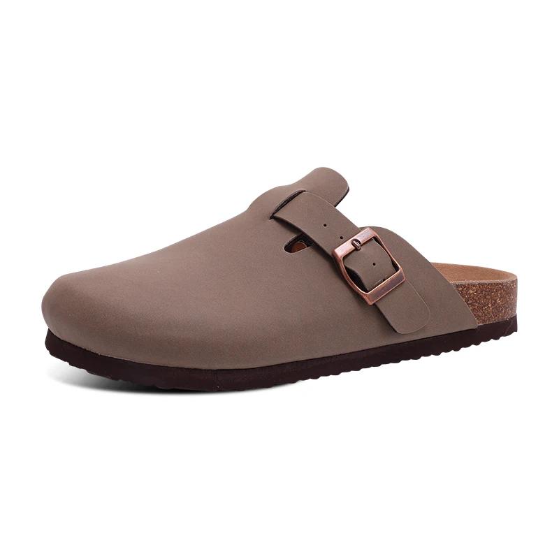 Fashion Kidmi Women's Genuine Suede Clogs Soft Footbed Leather Potato Shoes Comfort Slip On Clogs with Arch Support Fashion Home Slipper
