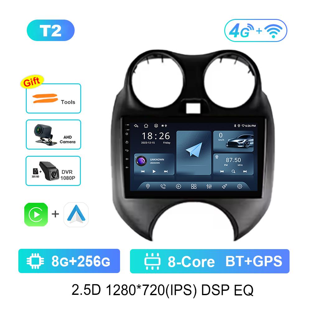 Android Intelligent System for Nissan March K13 2010 - 2013 Car Video Multimedia 9'' GPS Navigation 4G HD Screen Cooling Fan