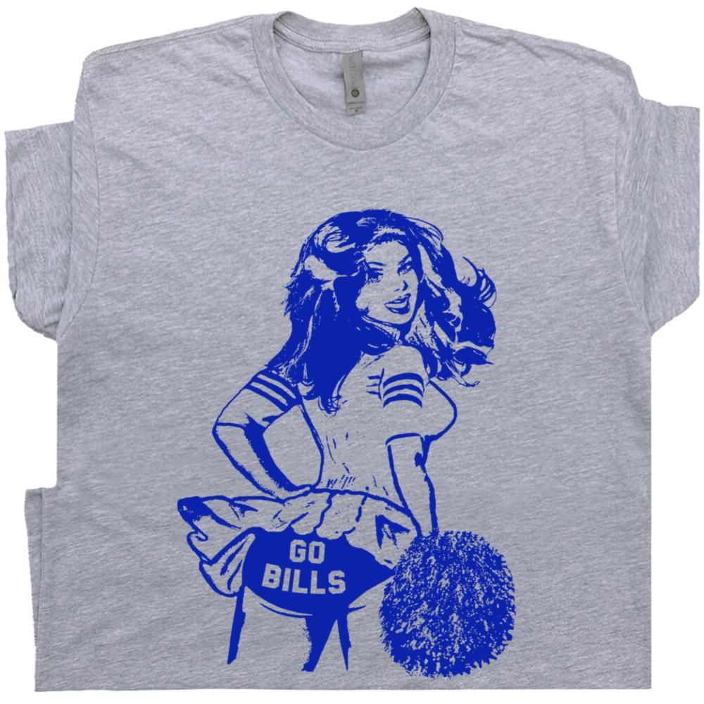 

Go Bills T Shirt Vintage Bills Shirt Football Cheerleader Retro Throwback Tee L