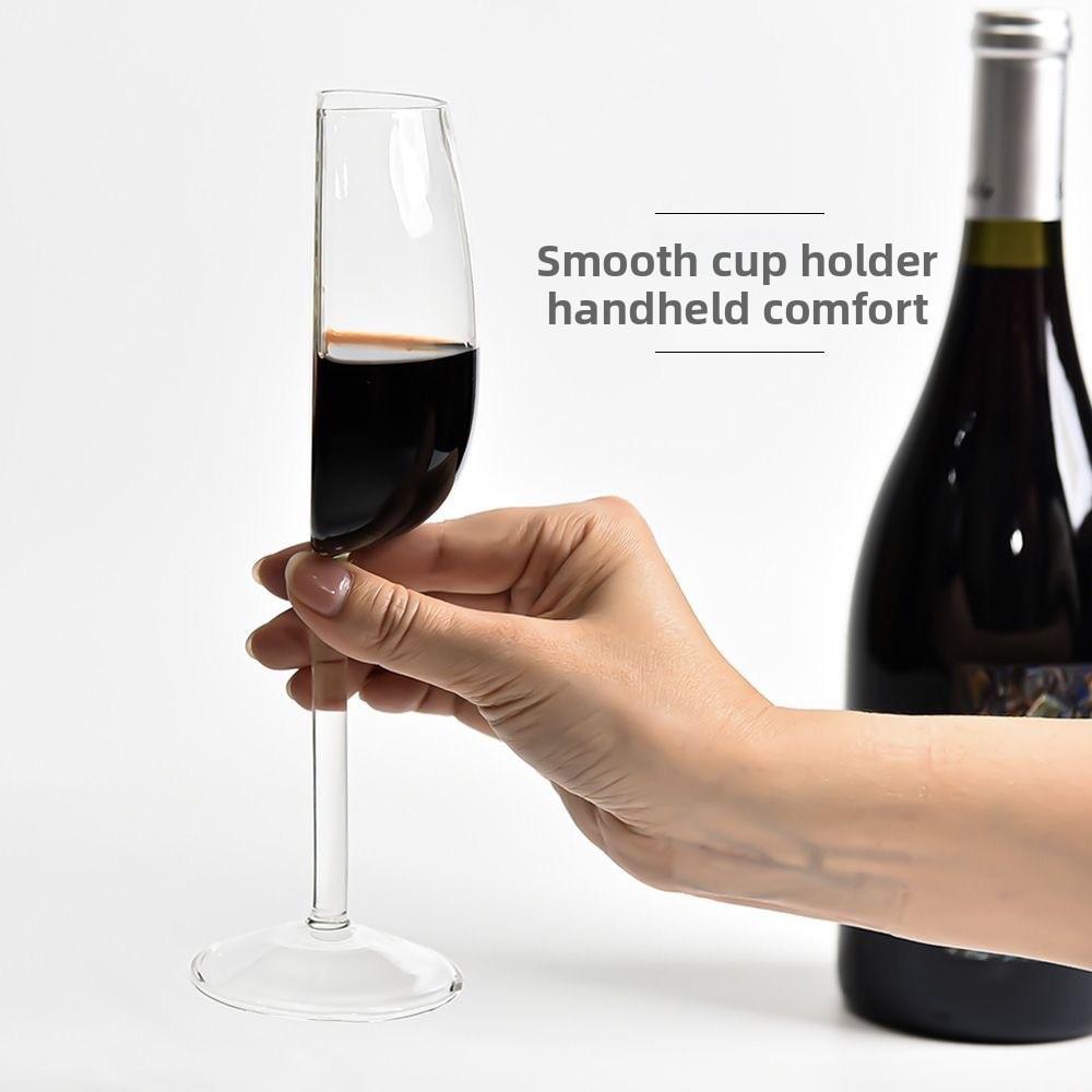 Elegancki Kieliszek do Czerwonego Wina z Połową Szkła Kreatywny Zabawny Prezent Kieliszek Kieliszek do Szampana Wina Połowa