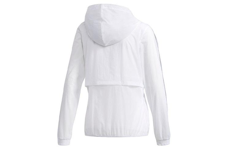 adidas Jackets Women's White Hooded Moderate DY8641