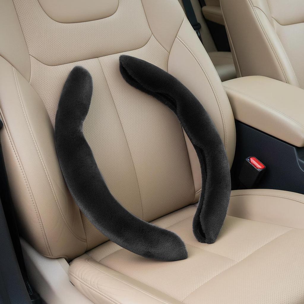 Steering Wheel Cover 1 Pair Warm Soft Elastic Accessories Car Steer Wheel Cover For Beginners Family Automotive Vehicle Indoor