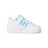 Adidas Originals Forum Iridescent Velcro Thick Sole Comfortable Versatile Casual Low Top Skate Shoes Baby Sneaker White Blue GZ8847