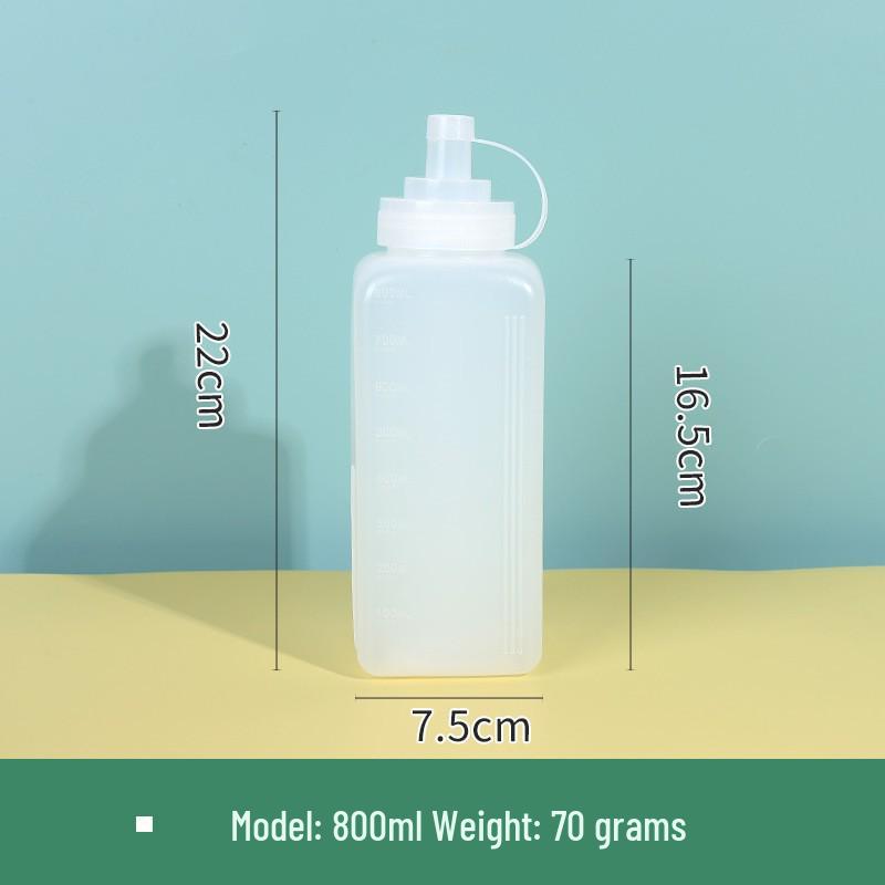 Graduated Squeeze Bottle for Sauces and Dressings - Pointed Tip for Precision