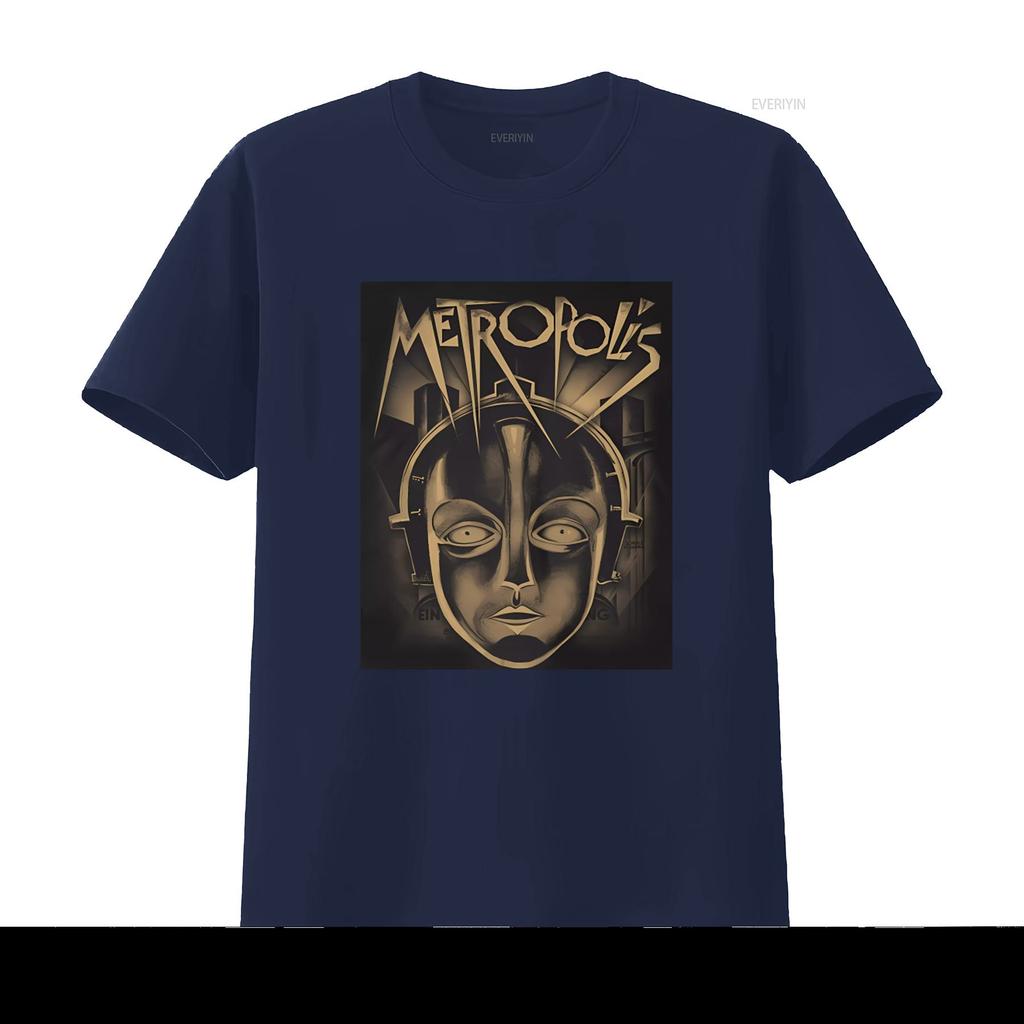 Plan 9 Metropolis Face T Shirt Retro Futuristic Design High Quality Print Perfect for Sci Fi Fans vintage Washed Slightly