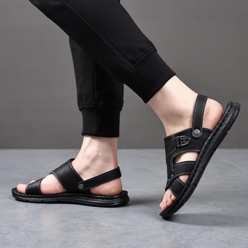 Summer Beach Men's Sandals Special Offer Non-Slip Soft Anti-Odor Slippers Dual-Purpose Casual Slip-On Driving Slippers Beach
