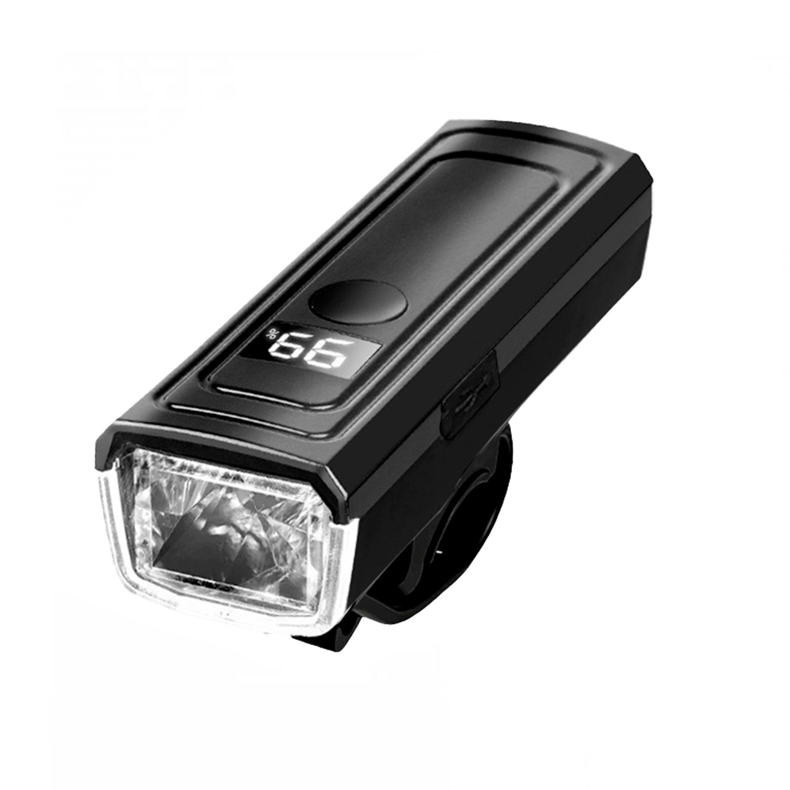 

Type-C Rechargeable Bike Light Bicycle Headlight with Battery Level Display Cycling Flashlight Bike Taillight Cycling Accessory чорний