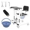 Patientenlifter Transferstuhl, 5-in-1 Patientenlifter Rollstuhl mit 180 Grad geteiltem Sitz, Höhenverstellbarer Lifter Transferstuhl für Zuhause Senioren Ältere