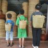 Bamboo Weave Crossbody Basket: Traditional Tea Picking & Tourism Photo Prop