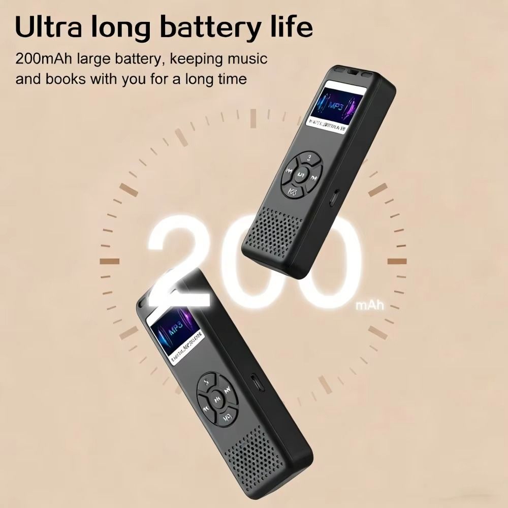 High Capacity Student MP3 Built-in Speaker Mini Music Player Portable MP3 Music Player  Men Women