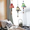 Resin Bird Song Bell Hand Painted Exquisite Painted Wind Chime Pendant Style Cartoon Design Hanging Ornaments Wall Decoration