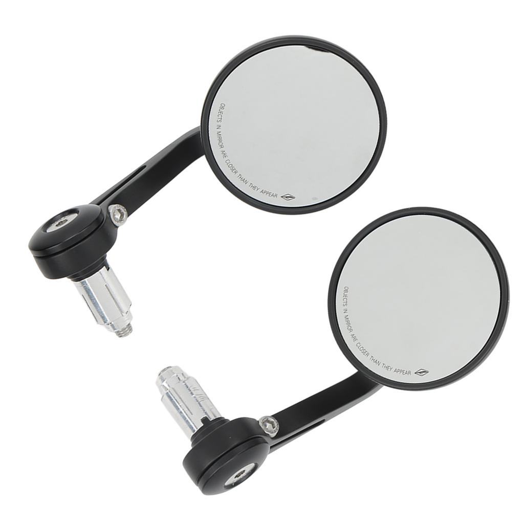 2 Stück 22mm0.87in Motorrad Rückspiegel Seitenspiegel 360 Grad Drehbar Lenkerspiegel Universal für