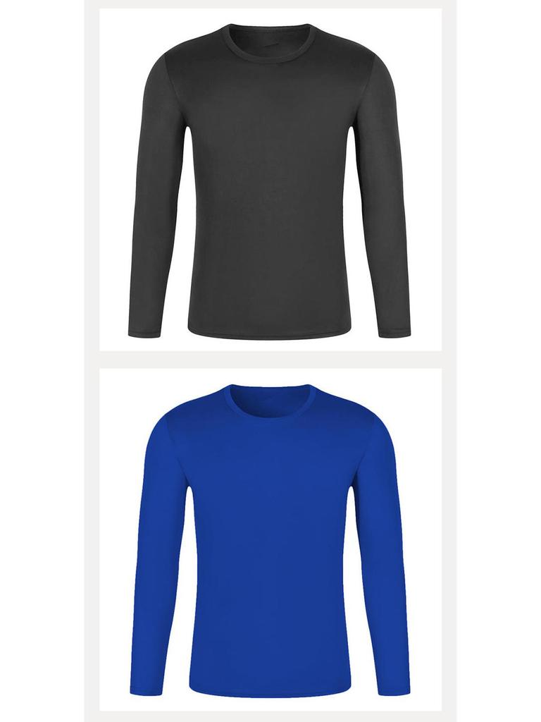 2025 Schnelltrocknendes Sommer-Teambuilding-Langarm-T-Shirt mit Rundhalsausschnitt und Logo für Herren und Damen