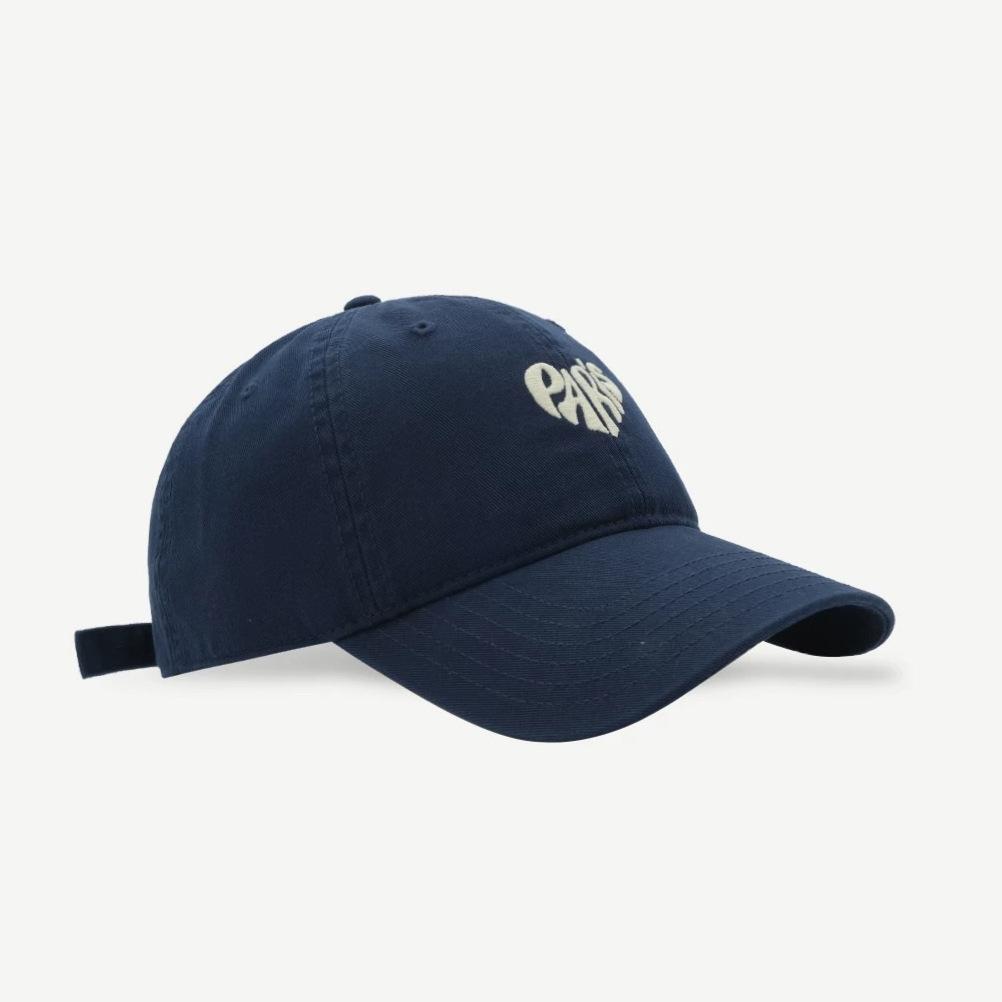 Koreanischer Stil Trendige Marke Reine Baumwolle Neues Lässiges und Personalisiertes Besticktes Weiches Oberteil Retro und Modische Baseballkappe für Damen