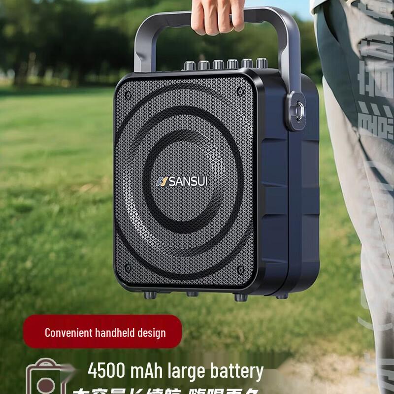 SANSUI Portable Bluetooth KTV Speaker with Microphone (CN Version)