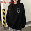 Casual Cotton T Shirt For Women With Letter Print And Long Sleeves For Spring And Fall Wear