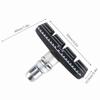 1 Pair 55mm Folding Bike Brake Pads With Nuts Rubber V-Brake Rubber Blocks Black Easy Installation Bike Brake Blocks