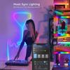 DC 5V 3M LED Strip Lights RGBIC WS2812B Phantom Bluetooth APP Remote Control PC TV Living Room Atmosphere Light Room Decoration