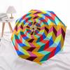1pc Colorful Spiral Automatic Folding Umbrella - Portable Collapsible Design, 8-Rib Iron Frame, Playful Design yy251215223