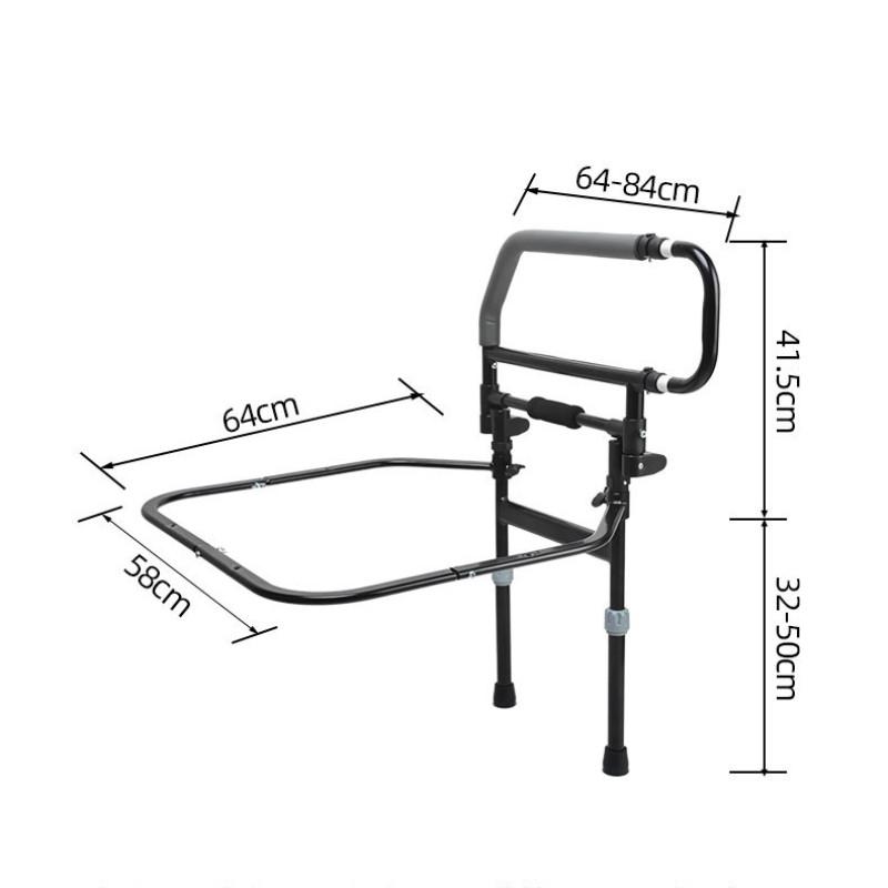 Household Nursing Care Bedside Handrail Hospital Elderly People Assisted Standing Railing Bedside Fixed Anti Fall Device