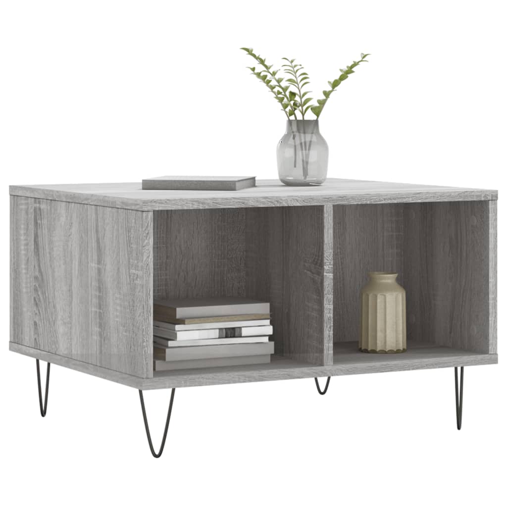  Coffee Table, Grey Sonoma Oak 60x50x36.5 Cm, Wood-based