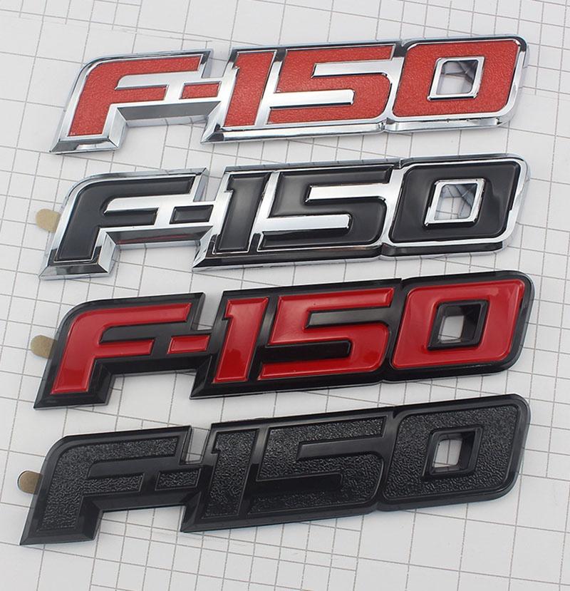 Durable Red Black 3d Raised Plastic Emblem Badge Letter For 09-14 Ford F150 Tailgate