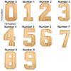 Decorative Wooden Number Charcuterie Board Fillable Food Platter Serving Trays  for Home