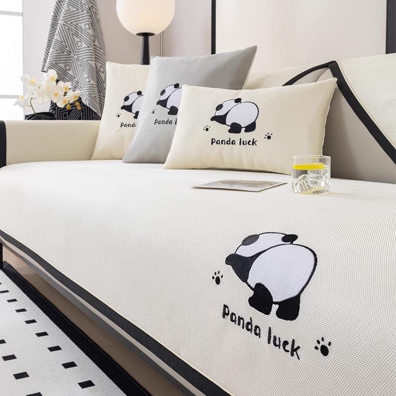 Summer Sofa Cushion Ice Silk Mat Non-Slip Cushion Cartoon New Summer Seat Cushion Cover Cool Cushion Cover Cloth