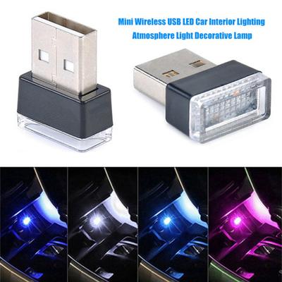 Tragbare USB LED Auto Innenraum Ambiente Atmosphäre Nachtlicht Dekorative Lampe