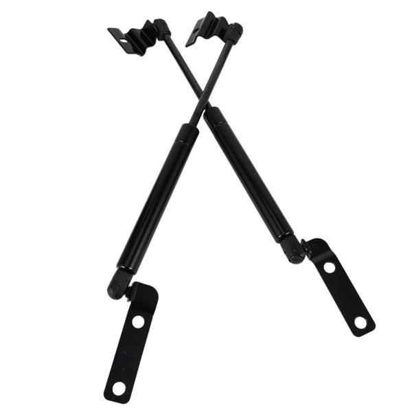 Set aus 2 schwarzen Metall-Motorhaubenstreben für die Motorhaube eines Autos