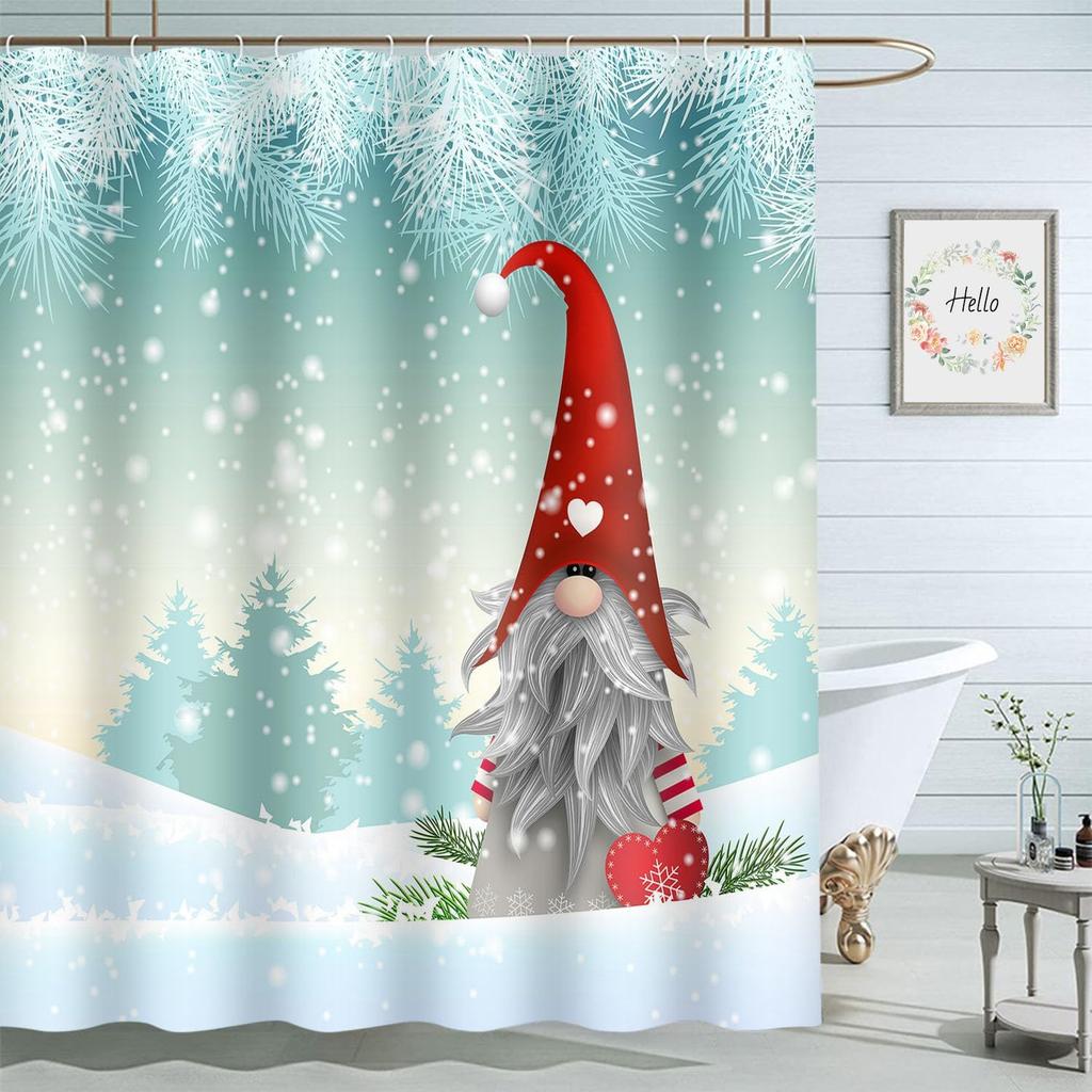 Colorful Circle Art Rainbow Shower Curtains Bathroom Curtain Waterproof with Hooks 72x72 Inch for Men Women Boys Girls