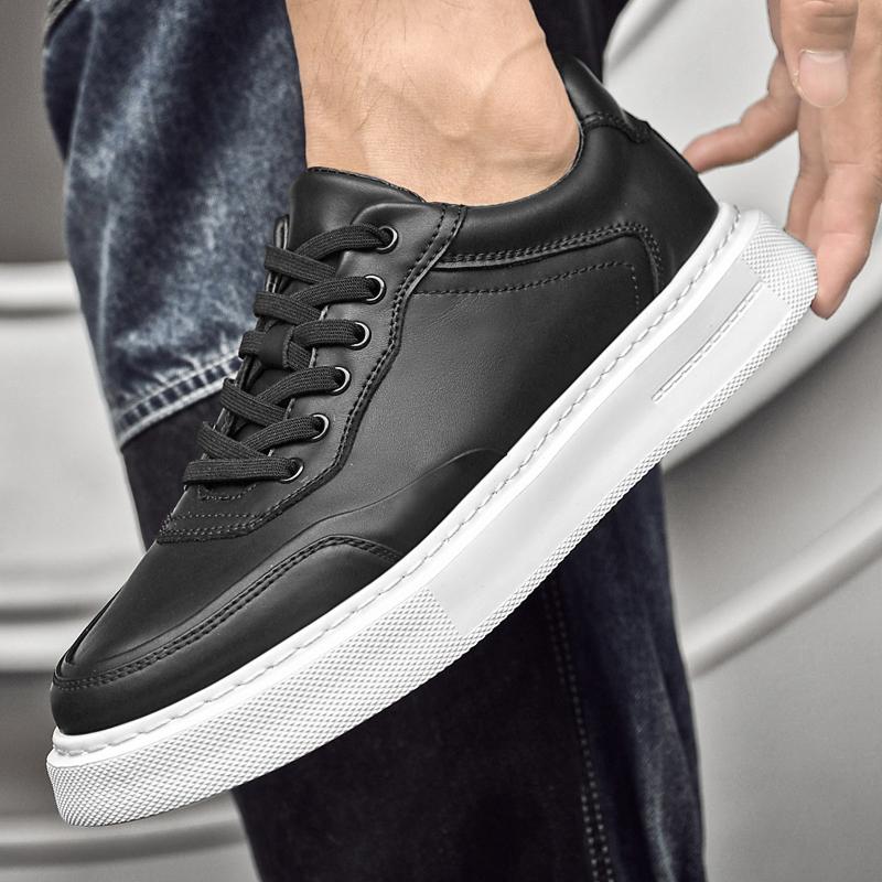 Latest Casual Sneakers Men Versatile Comfortable Vulcanize Shoes Genuine Leather Man Skateboard Footwear Tenis Masculino