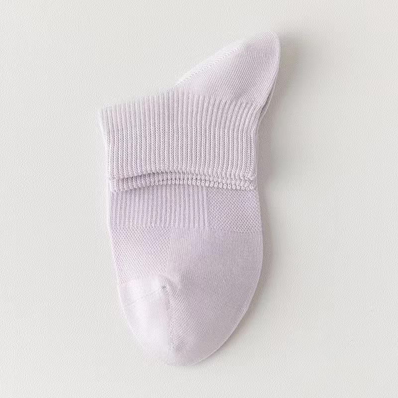 Damen Socken 95% Baumwolle Neu Hohe Qualität Frühling Sommer Baumwolle Atmungsaktives Netz Einfarbig Kurz Candy Antibakteriell Deodorant