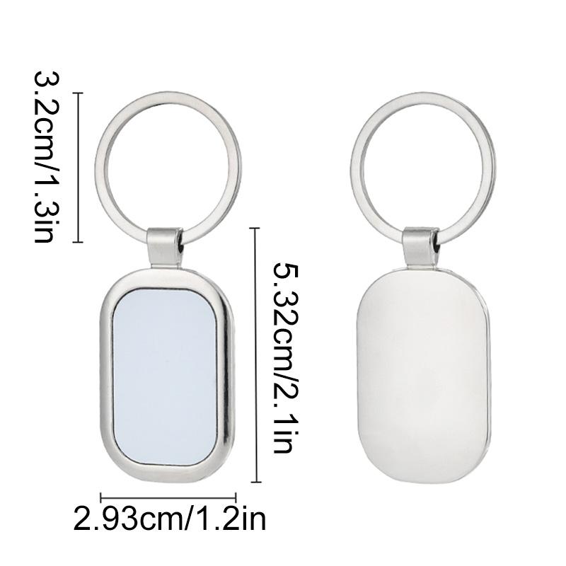 

1PC Metal Personalised Key Rings for Birthdays Sublimation Anniversaries Photo Keychain Blanks Keychains