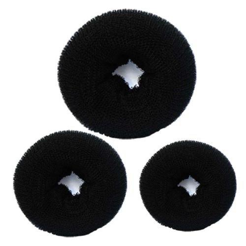 Homeoculture Hair Donuts, Black (Pack Of 3)