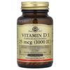 Vitamin D3, 25 Mcg (1,000 IU), 180 Tablets