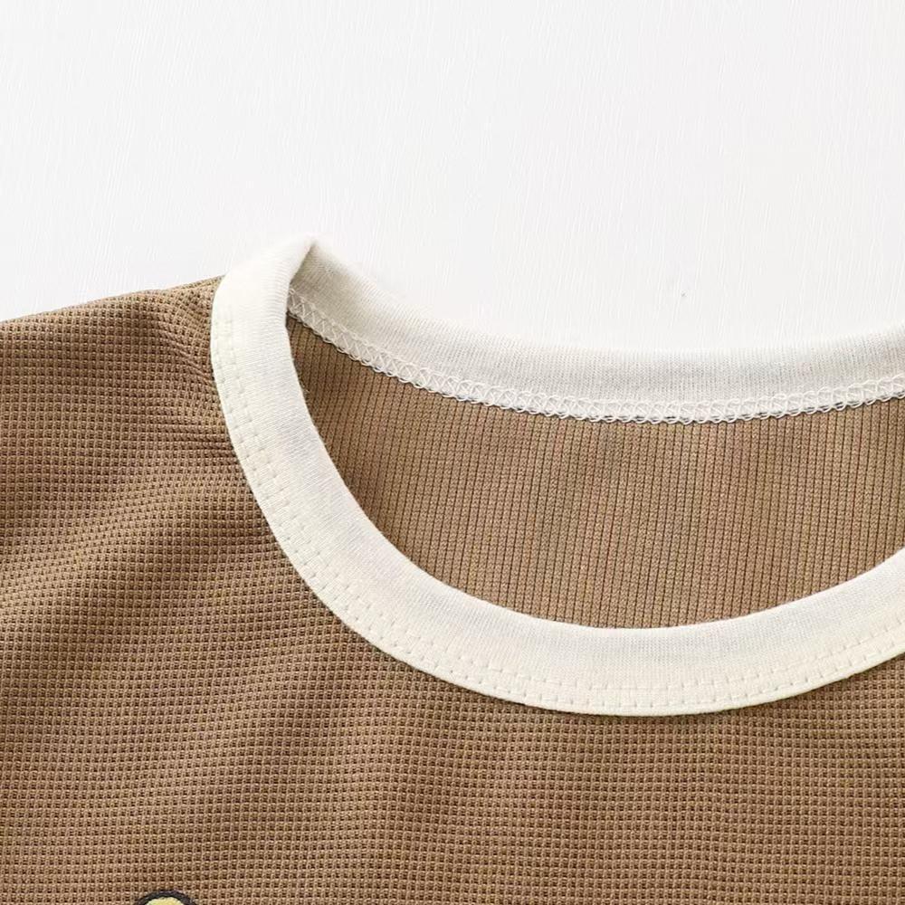 Summer Short Sleeved Top and Shorts Set Children's Short Sleeved Rounded Pants Set Short Set Cartoon Two-piece Set