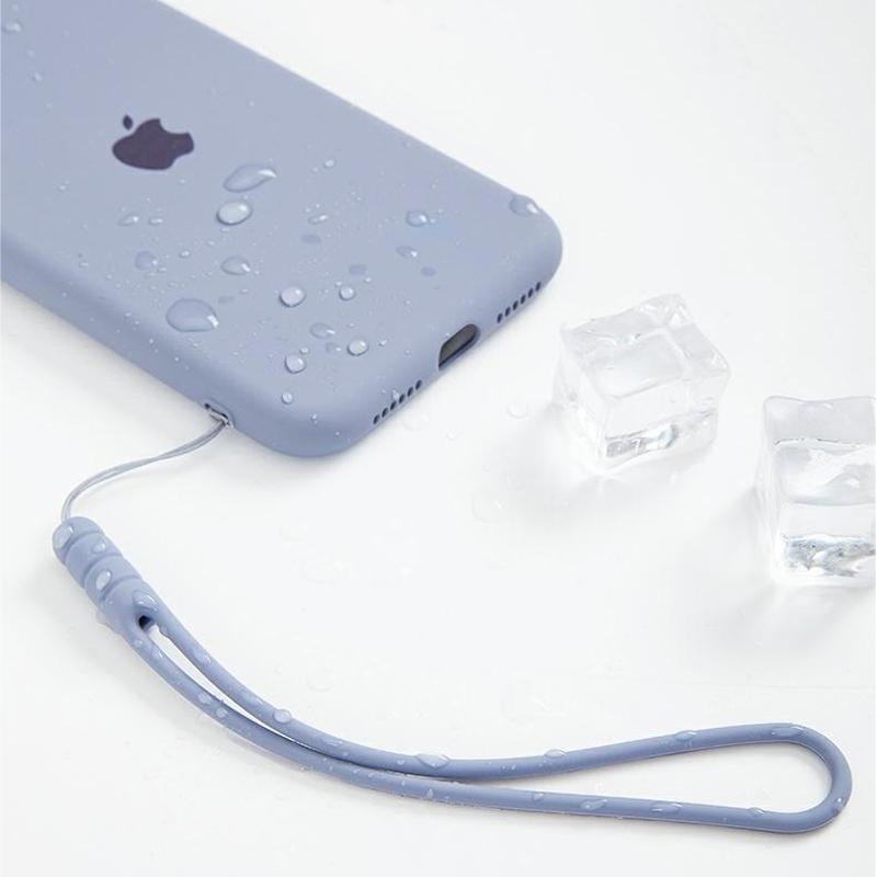 Silicone Phone Wrist Strap Solid Color Short Lanyard Anti-lost Hand Wrist Band For Mobile Phone Case Key USB Flash Drive Earbuds Accessory