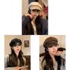 Classic Wool Beret Hat With Short Brim For Winter Fashion And Casual Wear