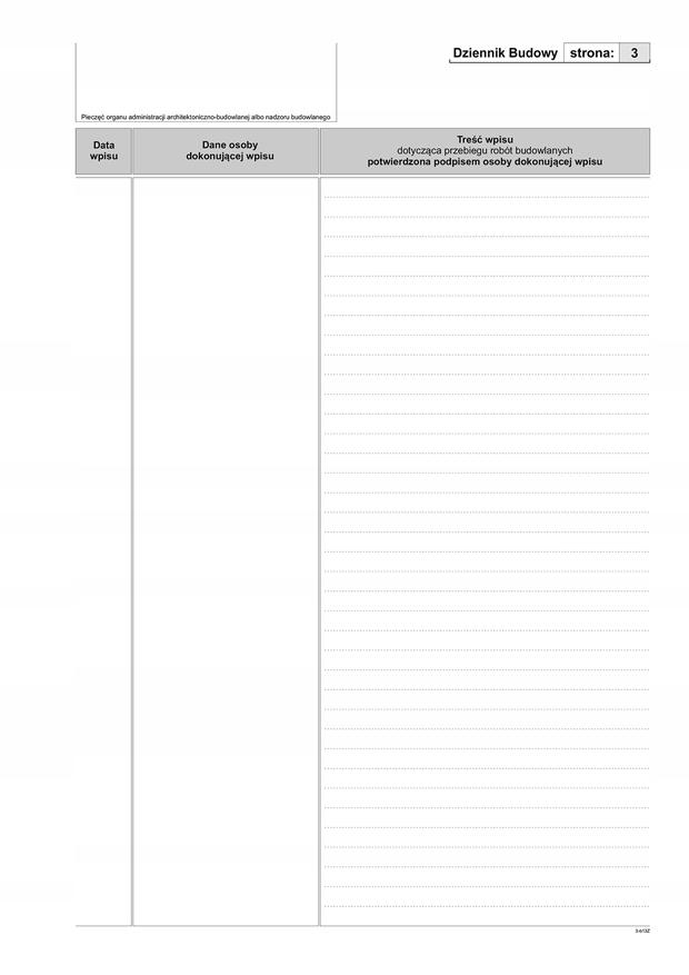 DZIENNIK BUDOWY A4 603-2 4565