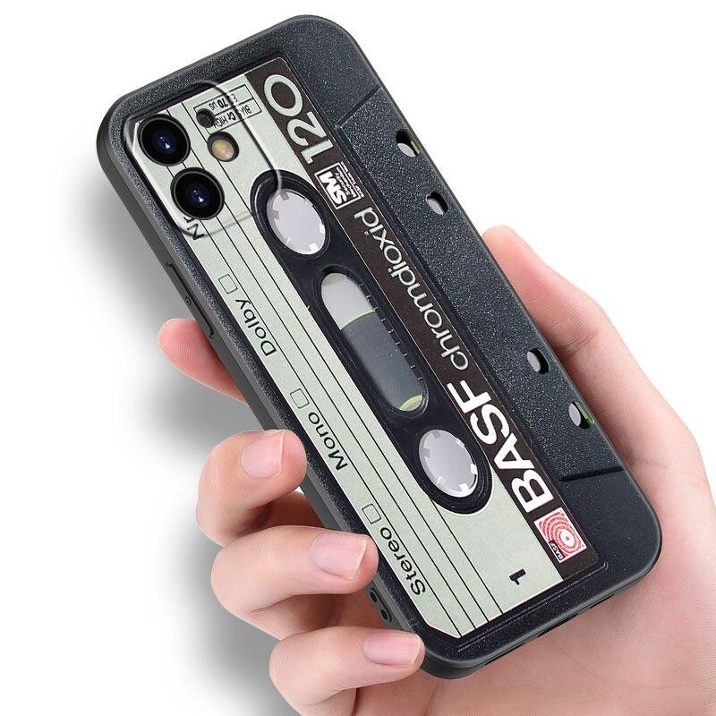 

Вінтажний касетний чохол у стилі ретро для Apple iPhone 14 13 12 Mini 11 Pro Max 7 8 XR X XS 7 8 Plus SE 2020 2022 Cover iPhone 13 Pro Max