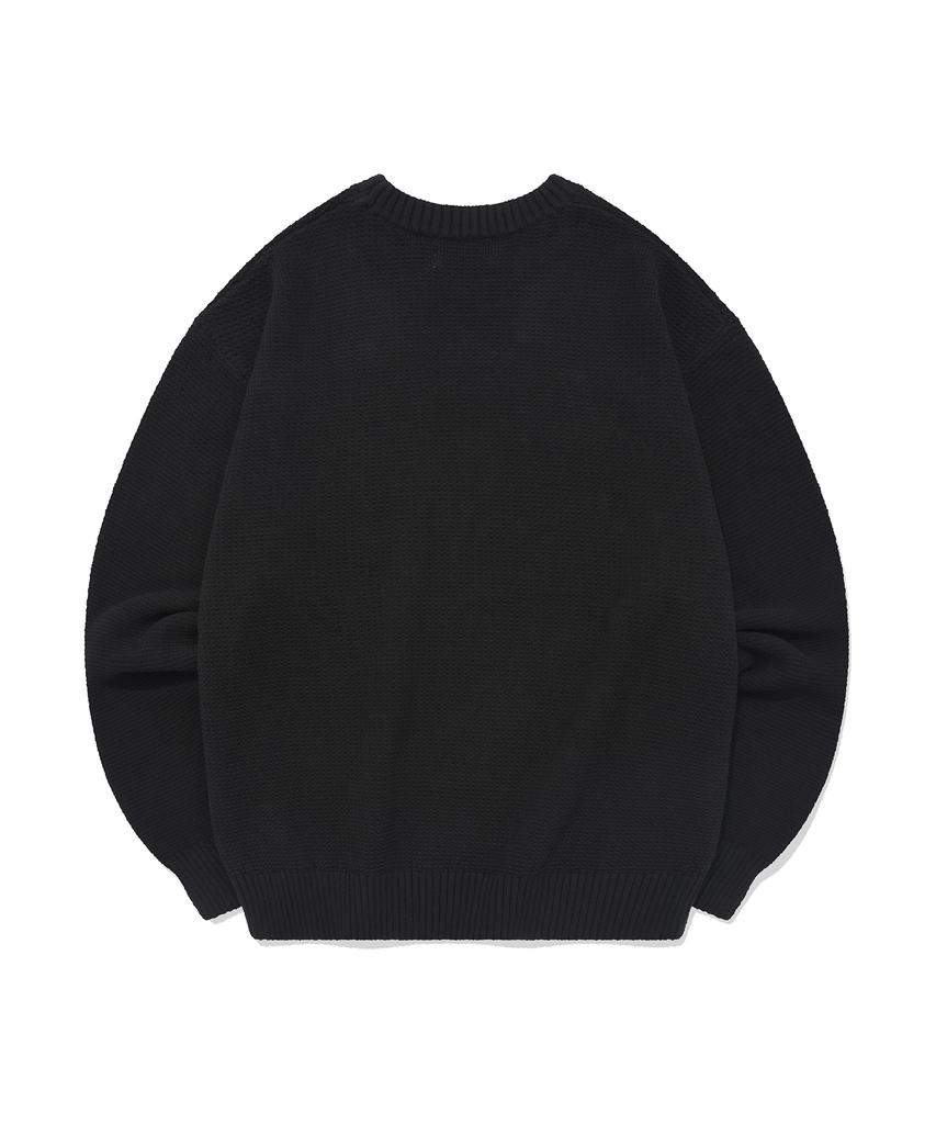 FALLETT Youth Letter Knit Black