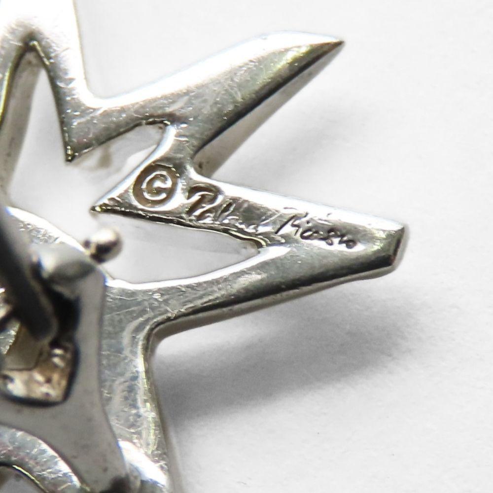 Used TIFFANY&Co. Earring Volume Star Silver925 7.8g Silver Paloma Picasso