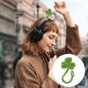 Creative Knitted Crochet Leaf Sprout Data Cable Straps Cute Headphone Accessory