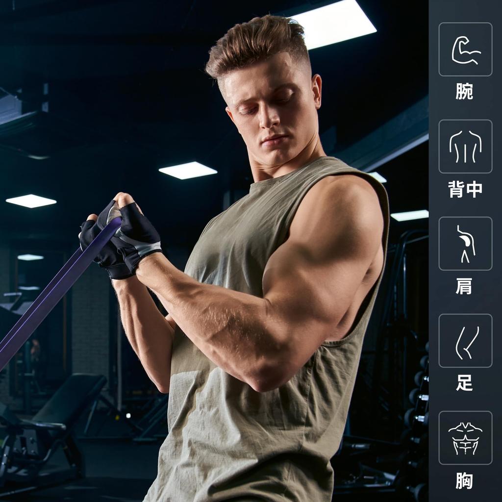 TheFitLife Resistance Strength Training Bands Bands, Bands, Pull-up (Red/Black/Purple/Green)