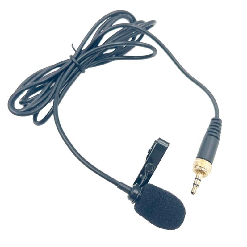 Portable 3.5mm Lavalier Clip On Microphone for Clear Recording Omnidirectional Mic Lapel Tie Hands Free Lavalier Mics