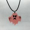 Acrylic Bat Pendant Necklaces for Women Girl Minimalist Rope Chain Choker Halloween Animal Necklace Jewelry Collier