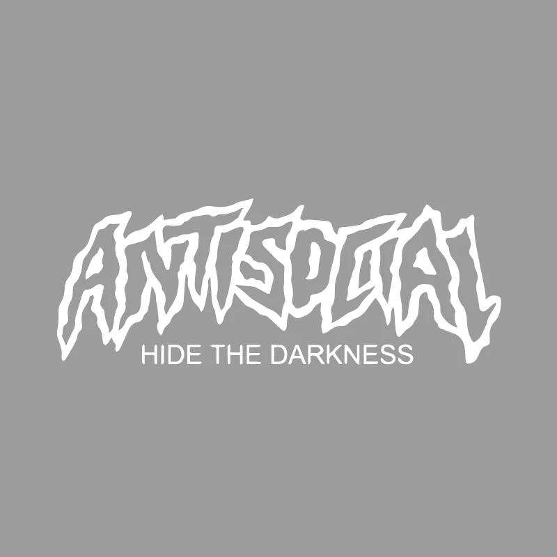 1PC ANTISOCIAL Motorcycle Stickers DIY Motorbike Fuel Tank Fairing Decoration Scooter Body Waterproof Vinyl Decals Universal